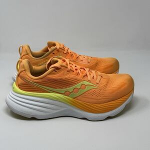 Saucony Hurricane 24 Sneakers Womens 7.5 Orange Yellow Lightweight Running Shoes
